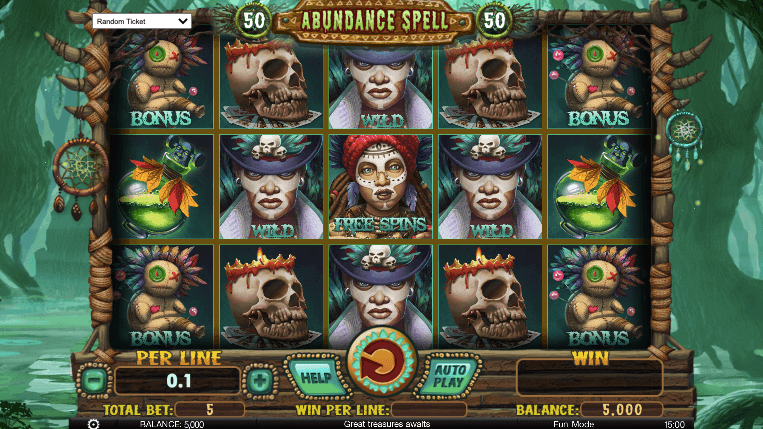 Abundance Spell Slot Machine