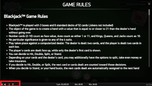 game rules blackjack