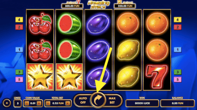 Speel op deze sappige fruitautomaat