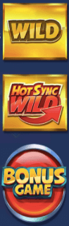 Hot Sync Bonus en Wild symbolen