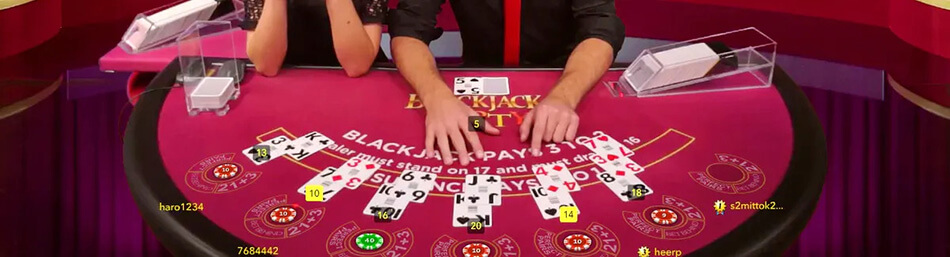 Live casino blackjack